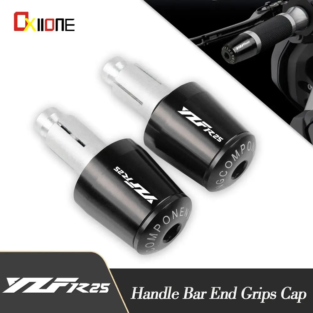 

Motorcycle Handle 7/8"22mm Gear Balanced Plug Slider HandleBar End Grips Cap For YAMAHA YZFR25 2015-2020 Motorcycle Accessories