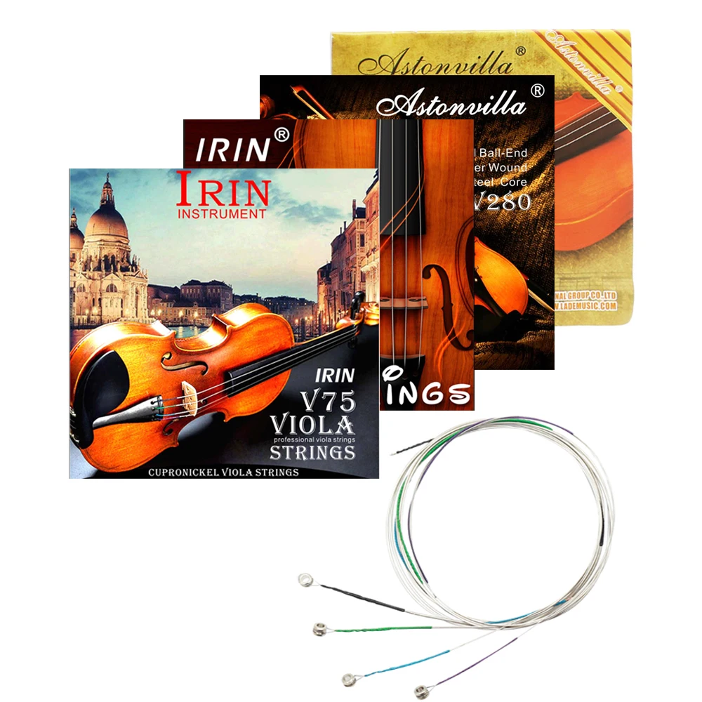 Viola Strings Viola Strings Stainless Steel Wire Nickel Chromium Wound Viola Repair Multiple Replacement Stringed Instrument Accessories