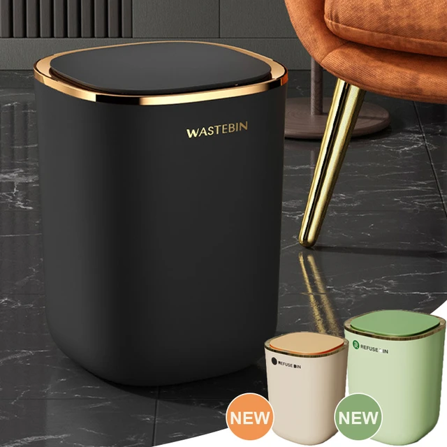 Cubo de basura con Sensor automático para cocina, cesta de papel de basura  inteligente, accesorios para el hogar, 12L - AliExpress