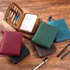 100% Genuine Leather Notebook Planner Book Cover A6 For MD Diary Original Journal Drawing Sketchbook Planner Pouch 4