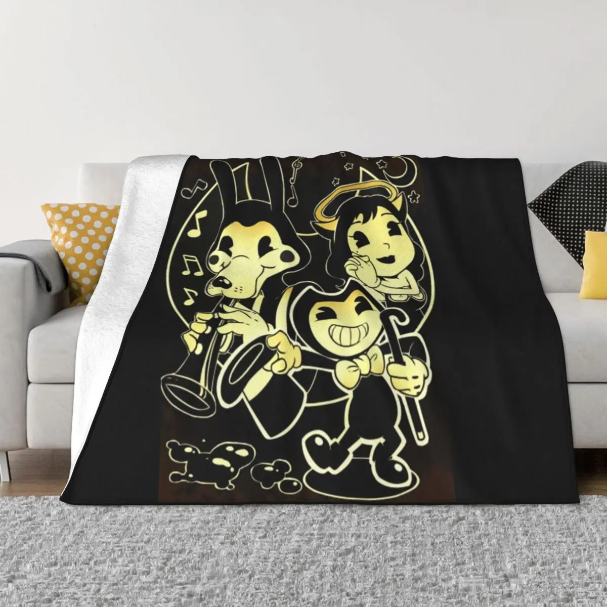 Bendy Boris E Alice Coperte Coperte Per Neonati Coperte Per Divani Coperte Imbottite