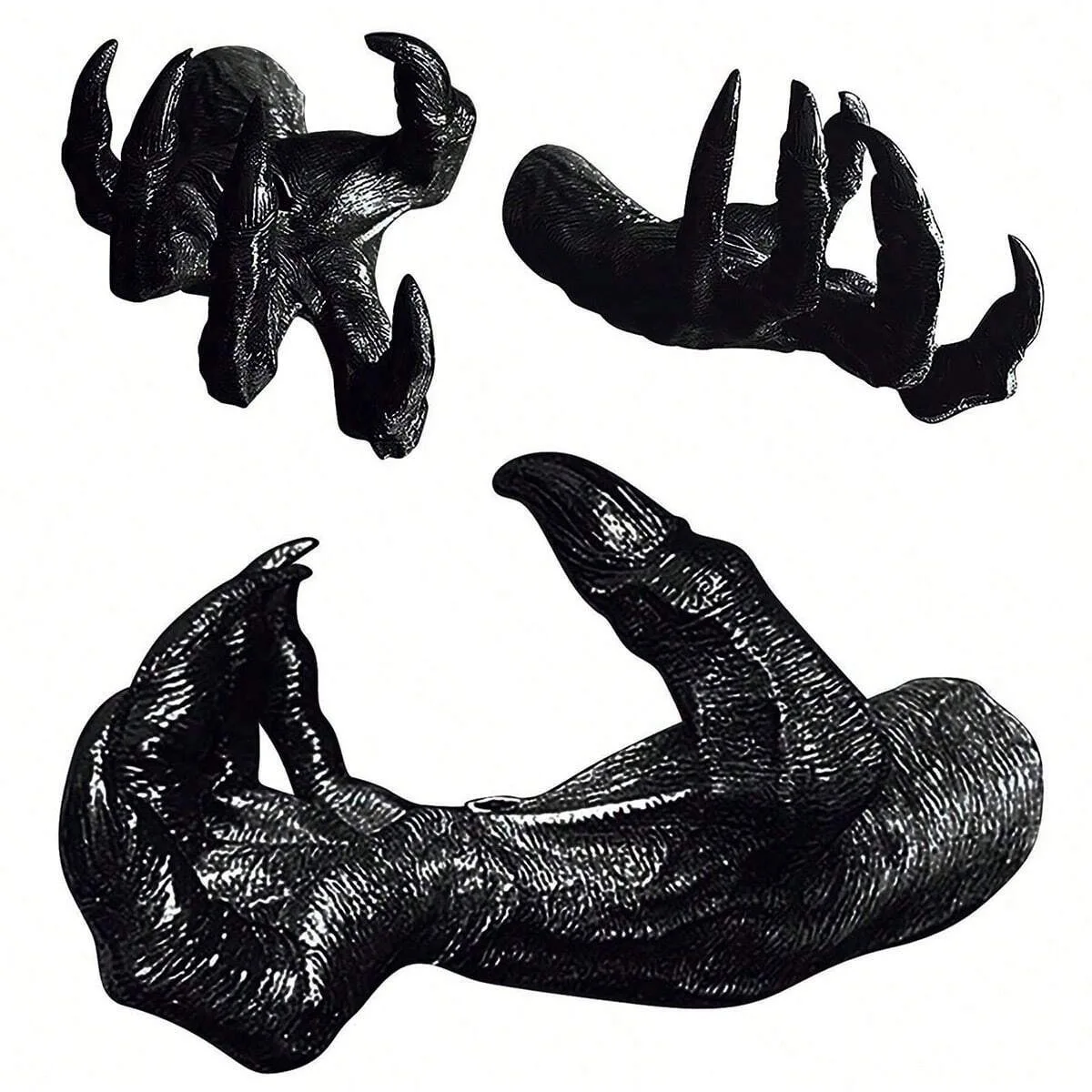 1pc-Resin Demon Claw Hand Witch Arm Holder,  Pendant Halloween Decor Wall Hanging Accessory Craft Supplies for Home Decoration 3