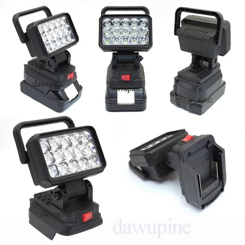 Für Makita 18V Li-Ion Batterie Zubehör BL1830 LED Arbeit Lampe Licht Taschenlampe Taschenlampe Laterne Camping Notfall Beleuchtung BL1430 – Detail 3