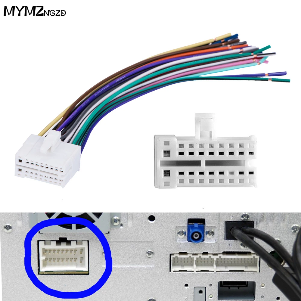 16-18-Pin-Car-Stereo-Radio-Power-Speaker-Wiring-Harness-Connector-Cable