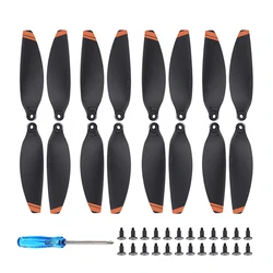 16-Piece Lightweight Replacement Propeller Set with Screw Kit (16PCS Orange)