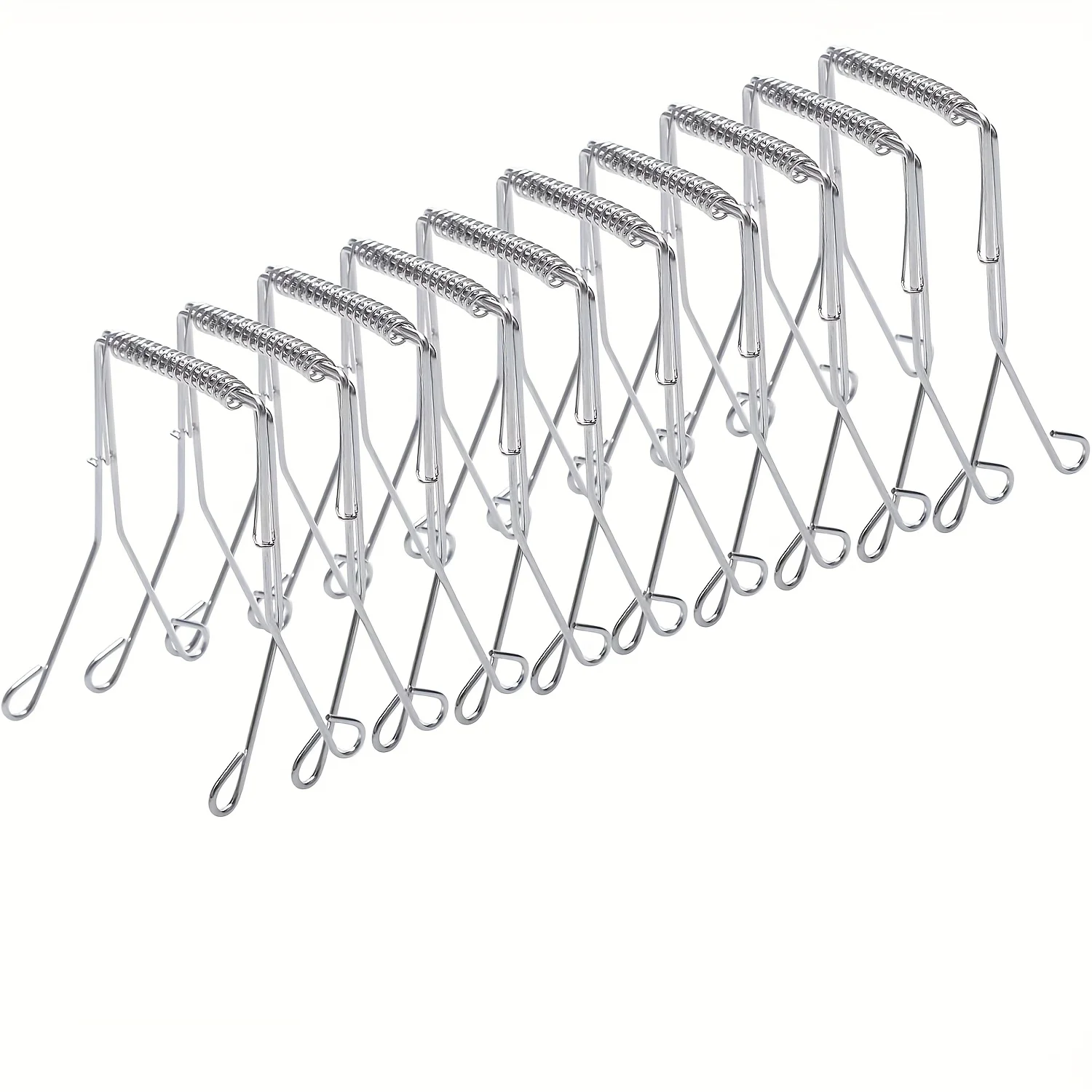 Stainless Steel Cabbage/Leafy Vegetable Clamp - Reusable Multi-Grip Cooking with Serrated-Like Edges for Frying,Steaming, Baking