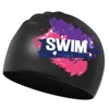 Lightweight Bathing Caps Letter Elastic Silicone Letter Swim Cap Elastic Diving Hat Silicone Swimming Hat Swimming Caps 3