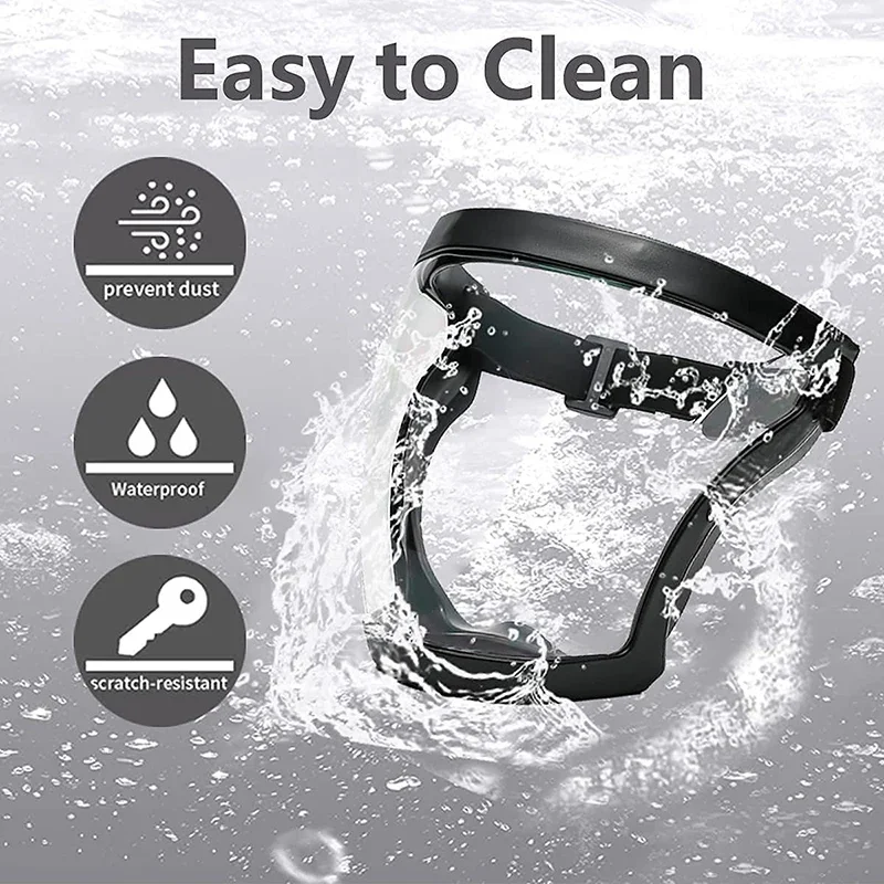 Face Protector Transparent Full Face Shield Mask Head Protective Cover Eye Safety Glasses