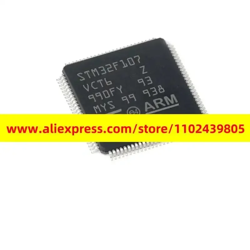 원본 STM32F107VCT6 32비트 마이크로컨트롤러 칩 32F107 256K LQF..