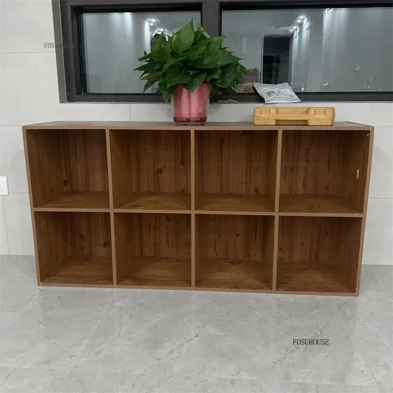 Children's Bookcases Floor Bookshelves Home Living Room Short Storage Cabinets Layered Rack Modern Library Children's Bookcase Z