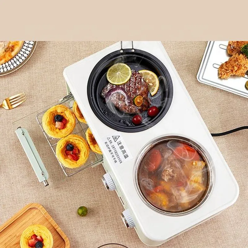 4-in-1 Household Multifunctional Breakfast Maker Machine with Toaster with dust cover and Frying Pan Boiler Steamer cooking pot