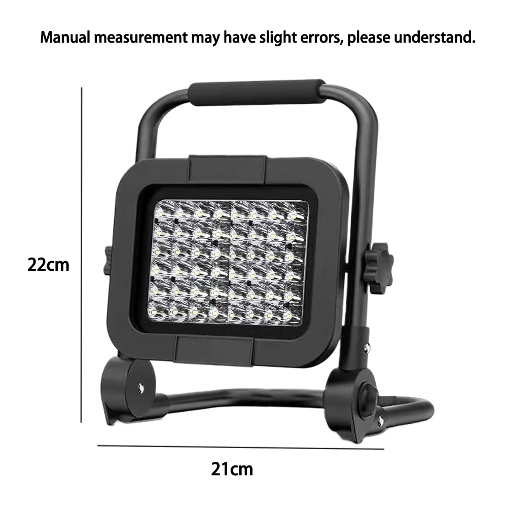 Projecteur LED sur trépied amovible, 2200 LM, lampe de travail LED rechargeable sans fil pour camping, 6 Ah, avec trois têtes, intensité variable 3000 K-6500 K, éclairage de chantier portable | FR Projecteur LED sur trépied amovible, 2200 LM, lampe de travail LED rechargeable sans fil pour camping, 6 Ah, avec trois têtes, intensité variable 3000 K-6500 K, éclairage de chantier portable | FR