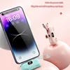 10000mAh Mini Portable Power Bank 2- in-1 Fast Charger Lightweight High capacity Pocket Power Bank For IPhone Huawei Samsung 3