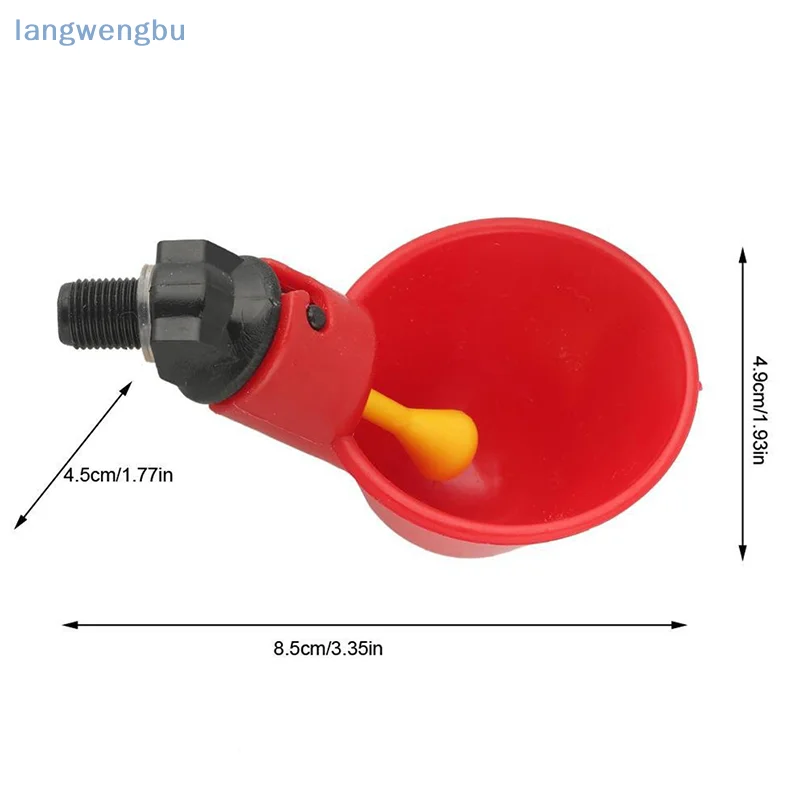 Automatic Chicken Waterer Cups,Plastic Backyards Chicken Water Feeder,Poultry Water Drinking Cups Bowls