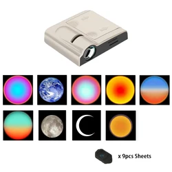Celestial Aurora Landscape Projector Lamp - Transformative Atmosphere & Party Light (Lamp with film F)