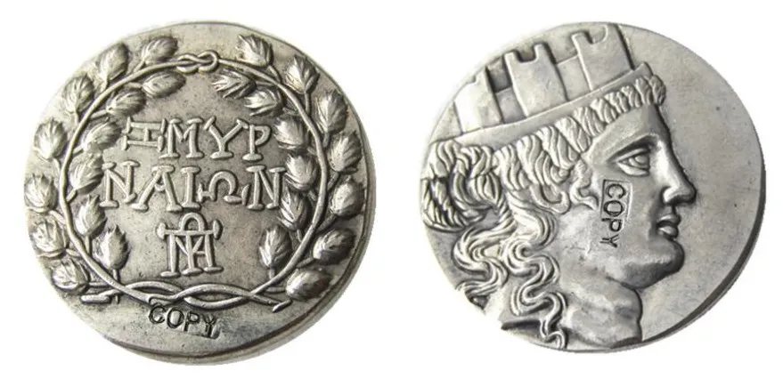 

G(47)IONIA. Smyrna. Ca. 150-143 BC. AR tetradrachm Silver Plated Copy Coin