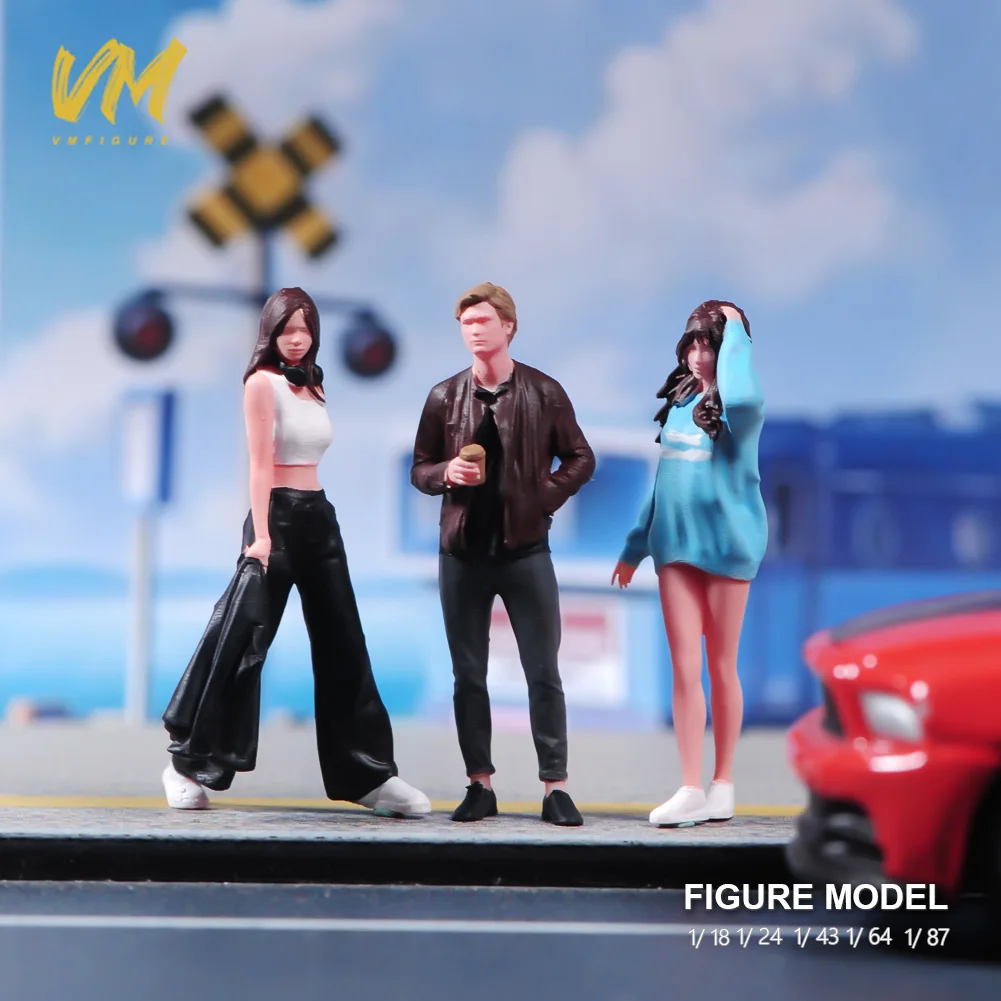 Bemalte Miniaturfigur 1/64: Sonniges, hübsches Mädchen im Bikini – Schönheit für die urbane Landschaftsgestaltung – Requisiten für Modellfahrzeuge und Deko-Puppen – Detail 35