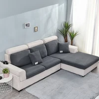 Solid Color Sofa Covers For Living Room Elasticity Sofa Slipcovers Washable Seat Cushion Furniture Protector For Kids Removable 1