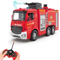 Fire Truck Toy for Kids 3-5,with Fire Rescue Vehicle with Shooting Water,Lights and Sounds,Toy Truck Gift for Boy Age 3+ 1