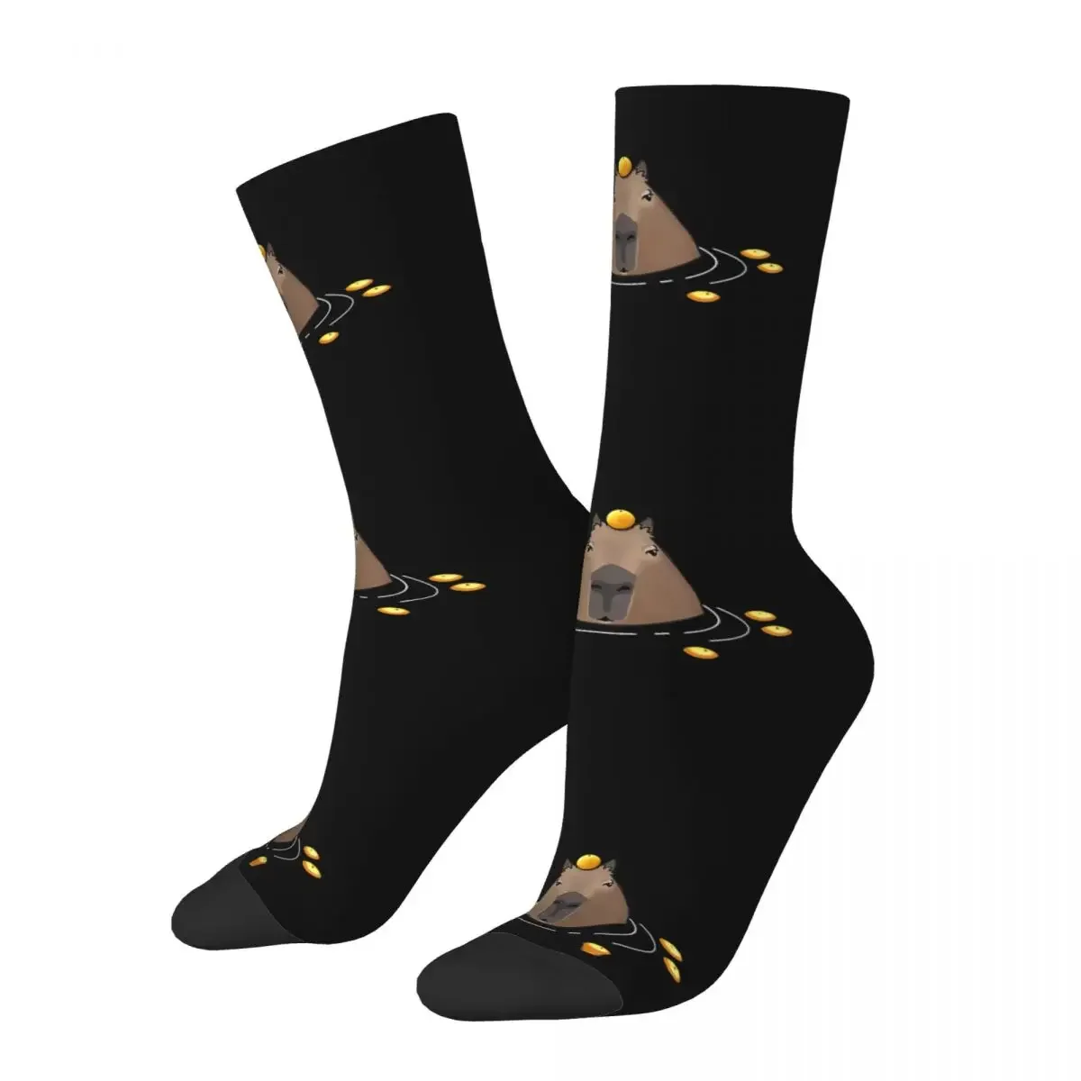 

Винтажные милые сумасшедшие мужские носки в стиле хип-хоп, забавные Веселые короткие носки с принтом капибара Харадзюку для мальчиков в подарок