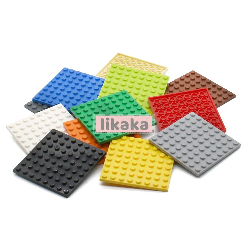 

10pcs Building Blocks Part 8x8 Thin-plate Bottom Plate DIY Basic Spare Bricks Parts Toys for Boys Children Compatible with 41539