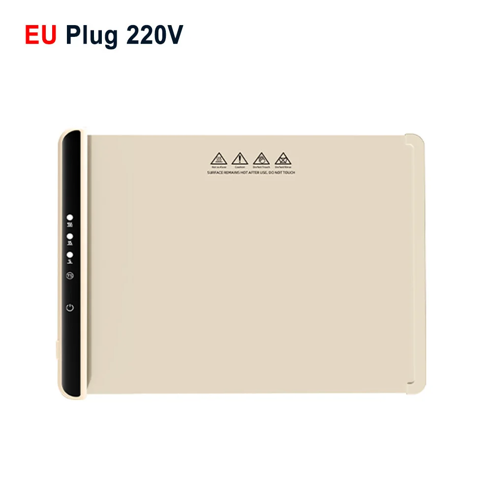 Aquecedor de alimentos bandeja de aquecimento elétrico dobrável placa aquecedor de alimentos aquecimento rápido almofada de aquecimento de alimentos elétrico portátil esteira de aquecimento de alimentos