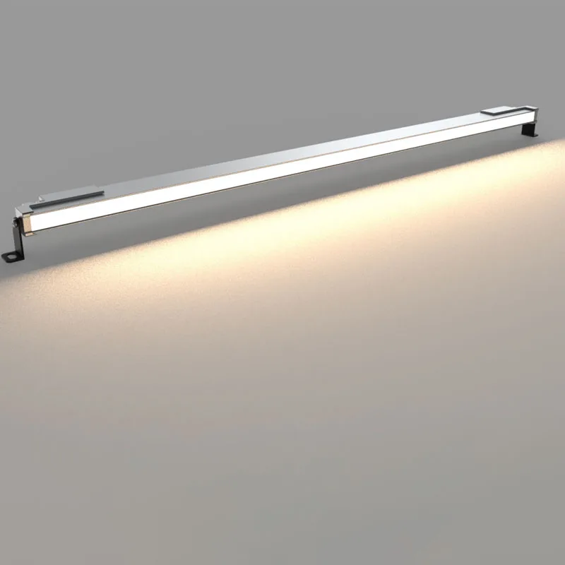 Thin Fixure 20W 3000k Warm White Silver LED Wall Linear Light Exterior