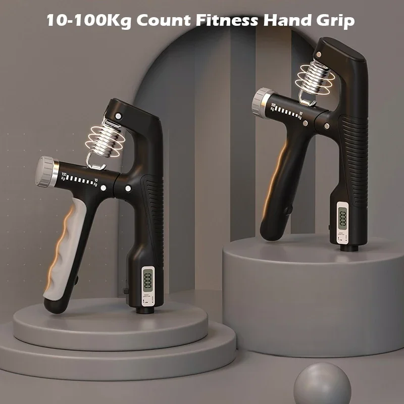 

Hand Grip Fitness Strengthener 10-100Kg Count Wrist Expander Finger Exerciser Trainers Muscle Recovery Gym Training Hand Gripper