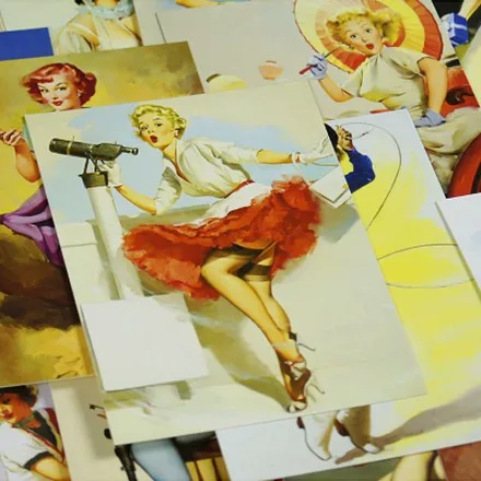 30 Pcs/Set artist Gil Elvgren postcard vintage poster beauty girls hand-painted illustration art greeting cards wish card