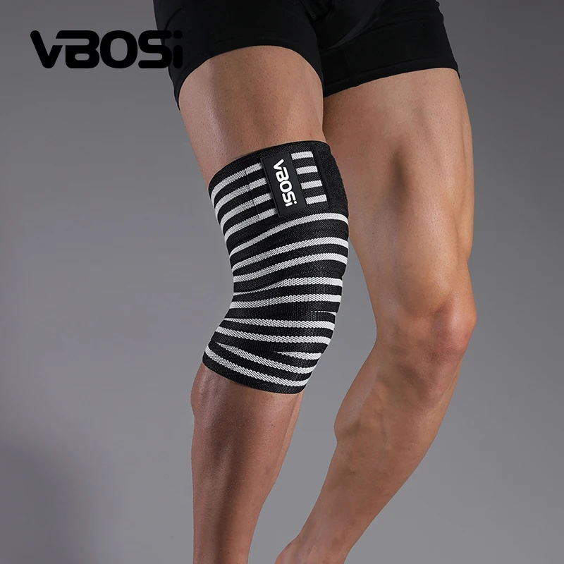 Knee Support 1 Pc Adjustable Elastic Knee Wraps Support for Weightlifting Kettlebell