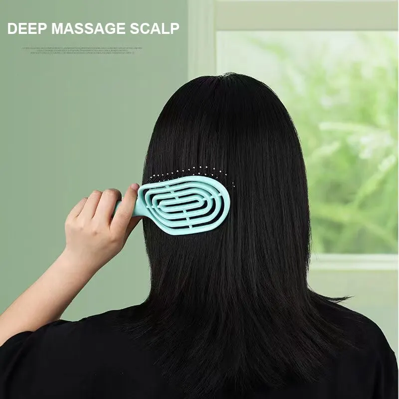 Tangle-Free Head Scalp Massage Detangler Hairbrush