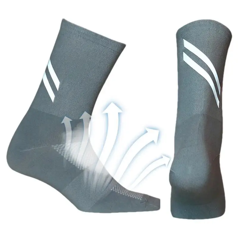 

High Reflective Socks Elastic And Comfortable High Reflective Sports Socks Moisture Wicking Lycra Breathable Socks For Running