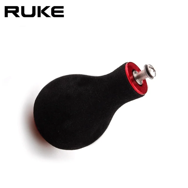 Ruke New1pc Fishing Reel Handle Knob Rocker Accessory Materails EVA Include Metal Shaft With 2pcs Bearing  4pcs Washers Reel DIY
