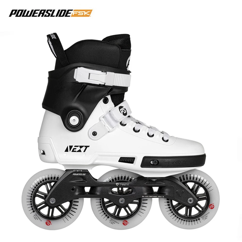 Powerslide NEXT Core 3*110mm Trinity Frame Inline Skates Street Racing Roller Free Skating Patines