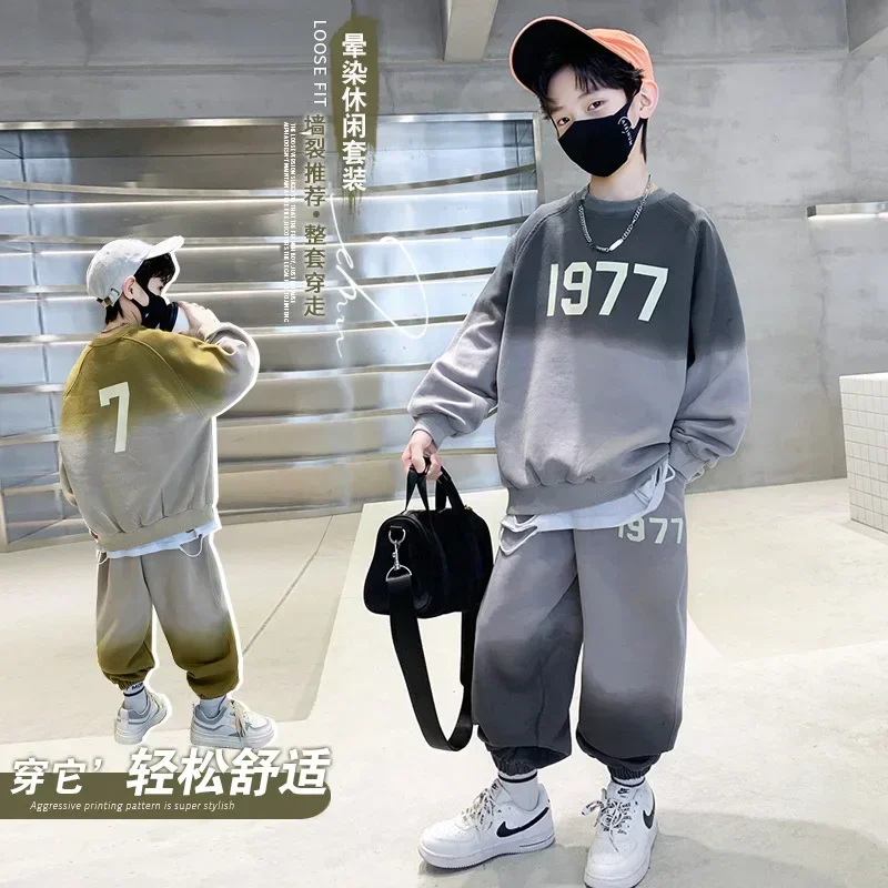 Tute Bambini Ragazzo Coreano Abbigliamento Per Bambini 2023 5 6 7 8 9 10 11 12 13 14 15 Anni Ragazzi Vestiti Da 6 Anni A 12 Anni Set Di Due Pezzi