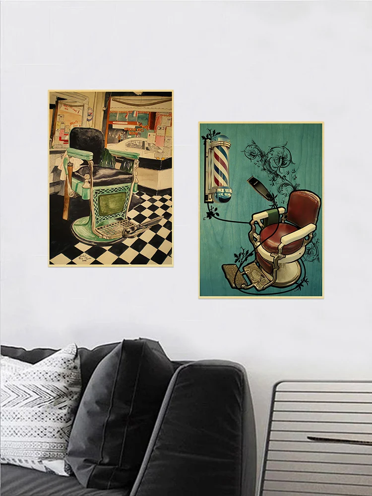 No.34アメリカンbarberポスター額縁有リーゼント Barber Shop Open Closed Tattoo Poster Metal Stamping Tin