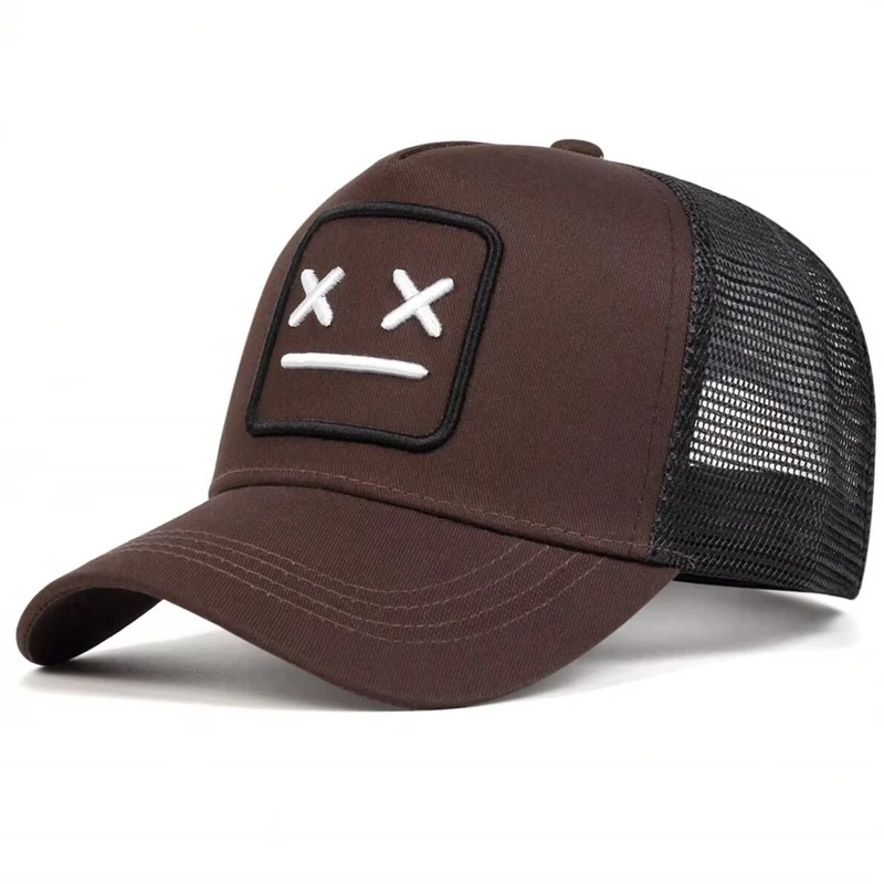Unisex XX Embroidery Baseball Net Caps Adjustable Casual Hats Spring And Summer Outdoor Sunscreen Hat_voghion.com