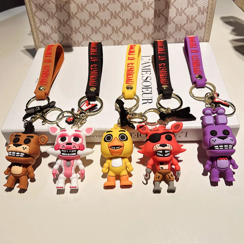 FNAF Keychains Kawaii Anime Figure Five Nights At Freddy's Key Chains Cute  Keychain Car Pendants Decoration Kids Gifts Toys - AliExpress