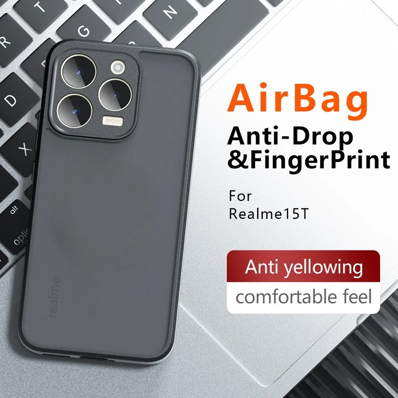 Shockproof Frosted Matte Anti-Fingerprint Transparent Phone Case