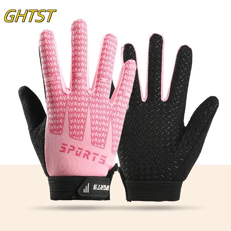 Children Riding Gloves Fashion Silicone Anti Slip Sweatband Spring Boys and Girls mtb Bicycle Cycling Full Finger Gloves cycling gloves