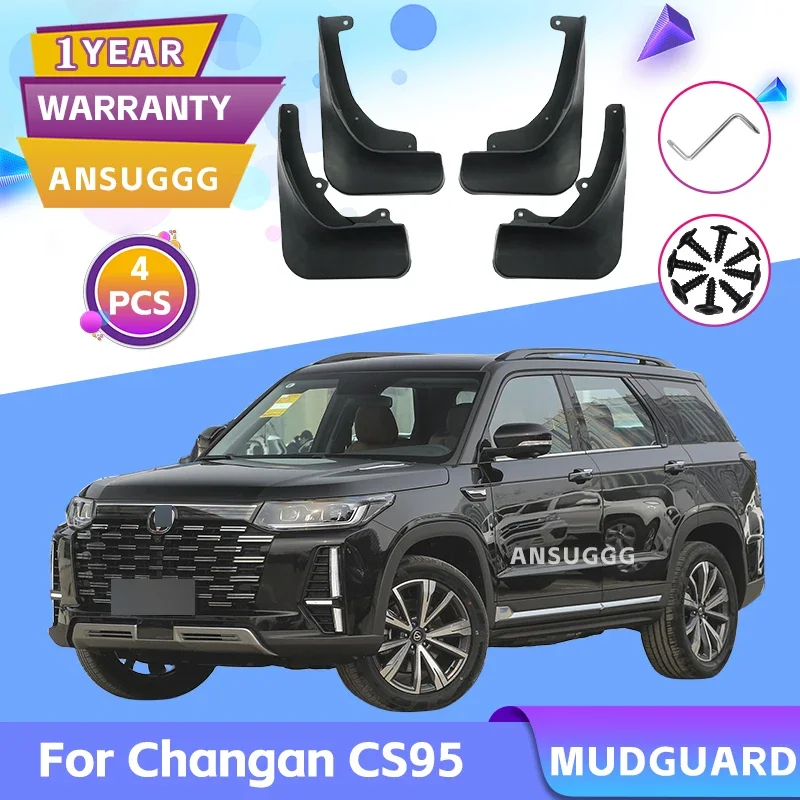 

Mudguard For Changan CS95 2021 2022 2023 CS95NEW Mud Flaps Splash Guards MudFlap Car Accessories Front Rear Wheels Fender 4Pcs