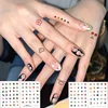 4 Sheets Finger Tattoo Sticker Temporary Tattoo Waterproof and Long-lasting Baby Art 1