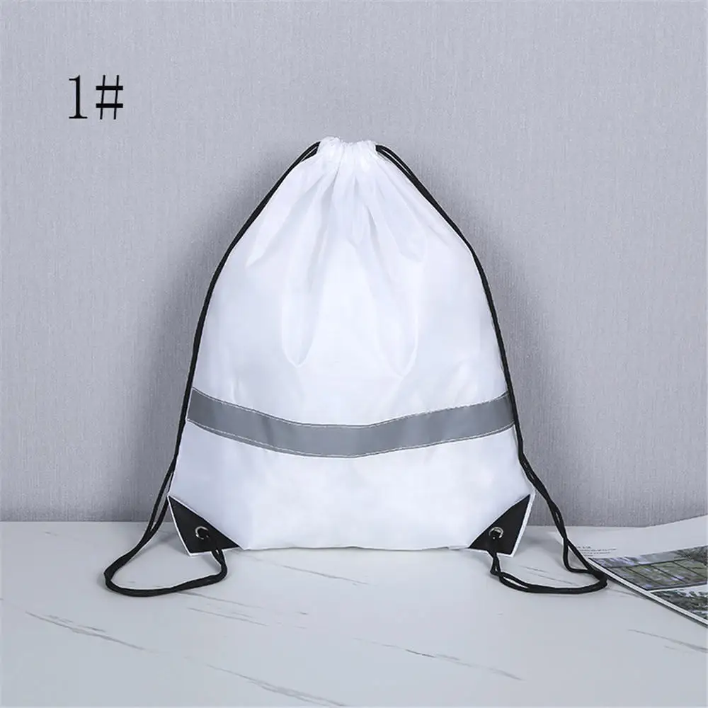 Portable Sport Fitness Travel Outdoor Backpack Drawstring Bag Waterproof Gym Drawstring Sack Riding Backpack Gym  Shoulder Bag