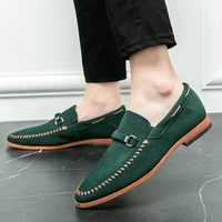 Men's Genuine Leather Loafers Shoes 2023 Fashion Slip On Male Footwear Luxury Brand Designer Shoes Moccasins Comfy Dress Shoes