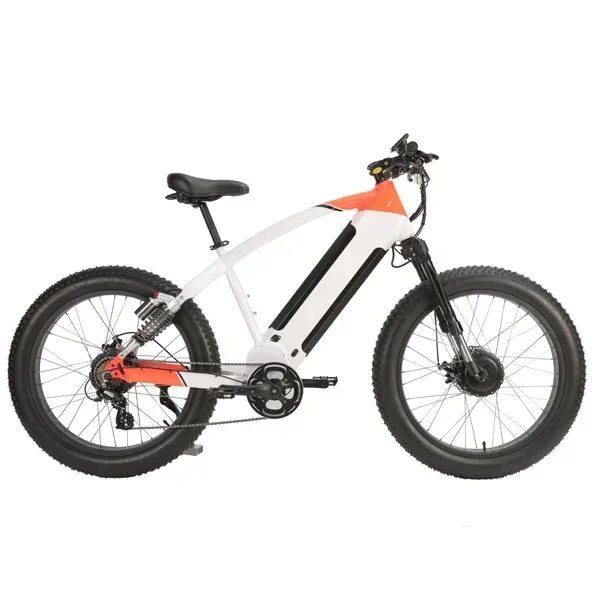 24 year New 1000W Motor Off-road Electric Bicycle 48V 30AH Battery Hydraulic Brake Thumb Throttle 26 Inch All Terrain Tires