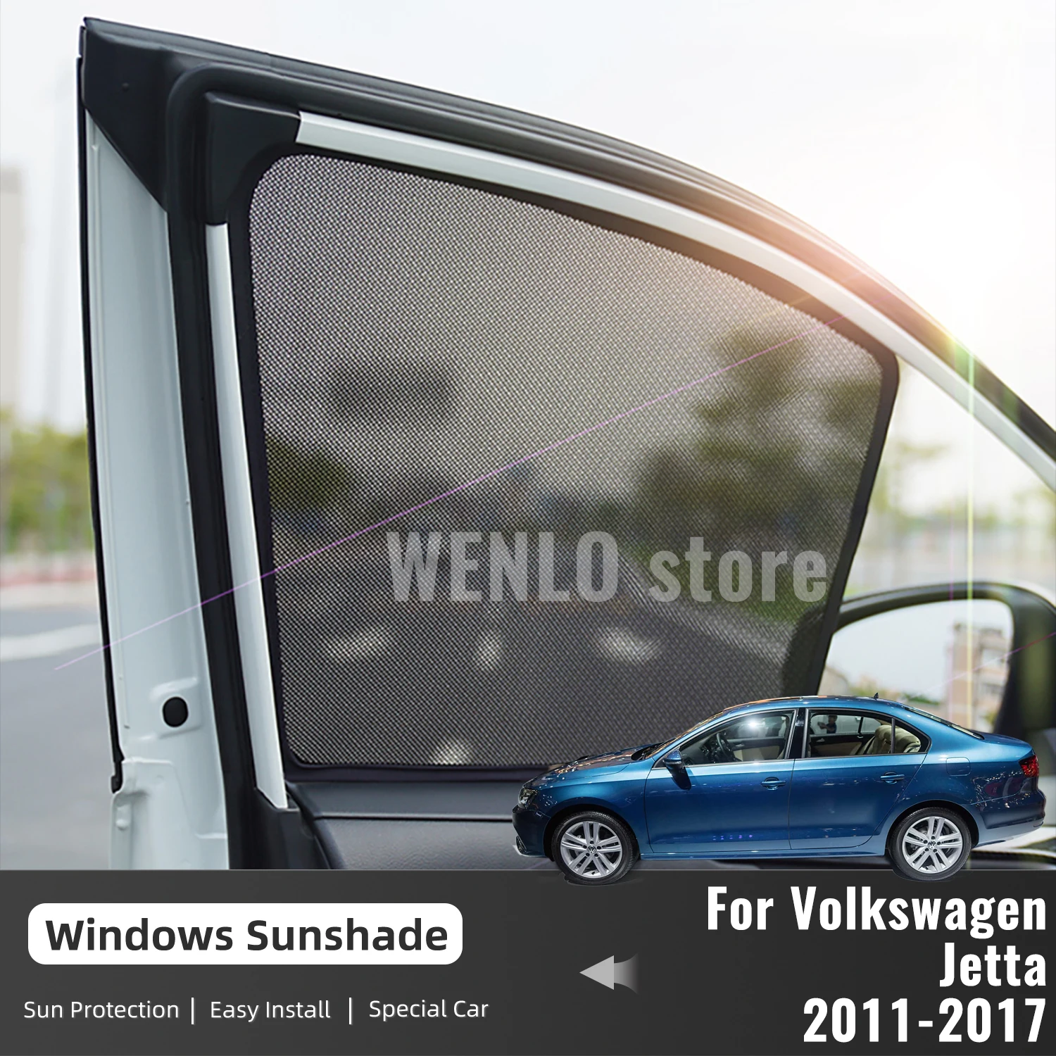ForVolkswagenVWJettaVA320112017SideWindowSunShadeVisor