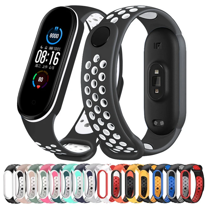 

Ремешок силиконовый для Xiaomi Mi Band 8 7 6 5 4 3, 5/6