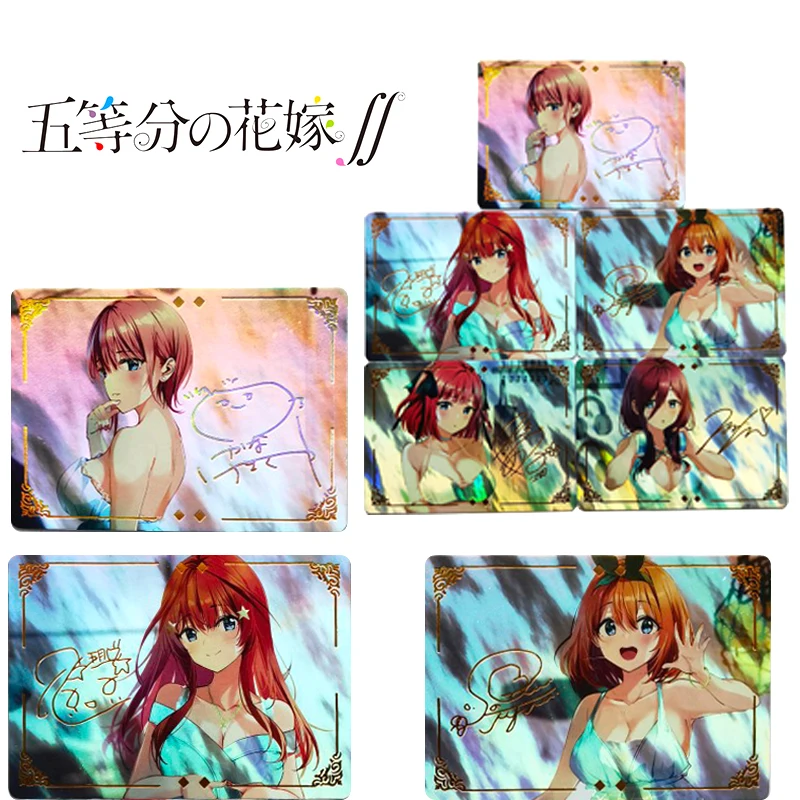 

5Pcs/set The Quintessential Quintuplets Anime Characters Nakano Nino DIY Homemade Toys Collection Card Christmas Birthday Gift