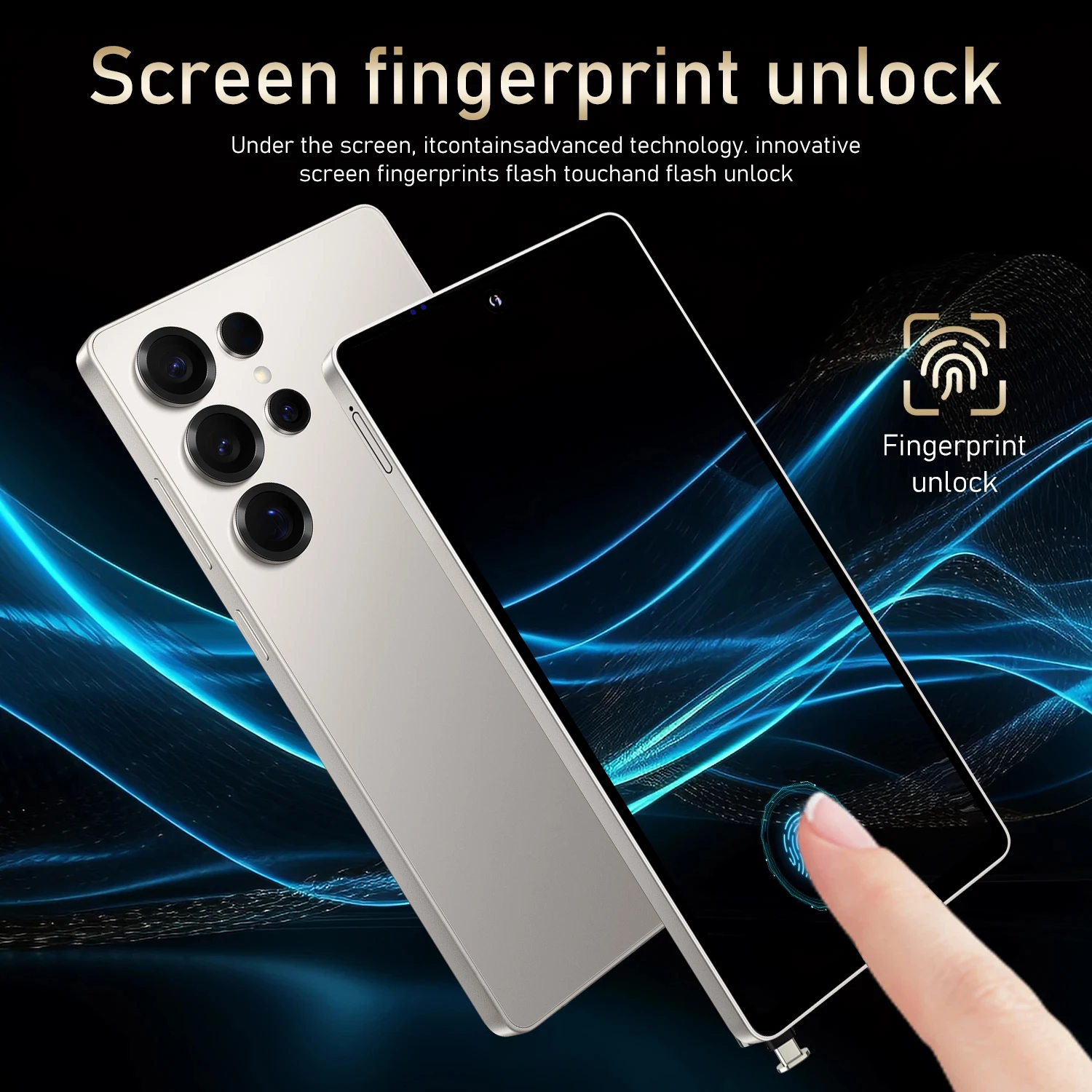S25 Pro Smartphone Android 6.8Inch HD 8/12GB RAM 256/512GB ROM 5800mAh 48MP Camera Android 12 MTK Core Google Play Cell phone 5