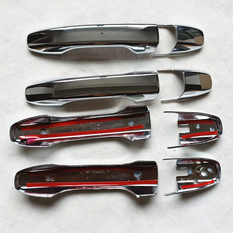 Car Door Handle Cover Trim Plastic Imitation Carbon Fiber for Toyota Raize Daihatsu Rocky A200 Car Accessories car door handle